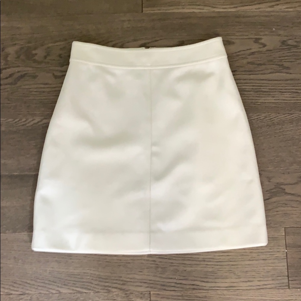 J. Crew cream miniskirt